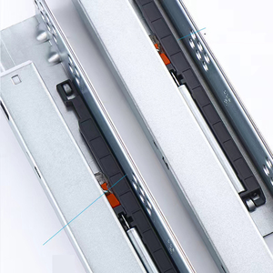 ソフトクローズアンダーマウント引き出しスライドレール18インチ伸縮チャンネルJieyangCorrederas Para Muebles Corredera Oculta - Product Image 6