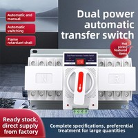 Commutateur de transfert automatique double alimentation 2P 63A ATES pour alimentation de secours CA monophasé triphasé haute puissance pour usage domestique – Fabriqué en Chine