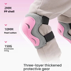 Attrezzatura Protettiva Sportiva per Bambini, Nuovo Set 2-14 Anni, Protezioni per Polsi e Casco per Pattinaggio e Ciclismo - Product Image 4