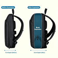 Sac à dos unisexe personnalisé avec logo, durable, pour ordinateur portable, avec port USB, doublure en polyester, tendance, pour voyages d'affaires, imperméable, pour hommes