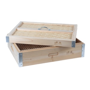 Cuiseur vapeur en bambou cubique avec support à desserts en bois Cuiseur vapeur carré en <span class=keywords><strong>sapin</strong></span> carré écologique en bois <span class=keywords><strong>d</strong></span>'<span class=keywords><strong>angle</strong></span> en aluminium - Product Image 1