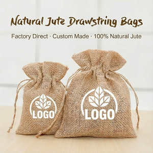 Promotional Custom Burlap <strong>Bags</strong> <strong>Wholesale</strong> 7X9 9X12 10X14 10X15 13X18 15X20 Cm <strong>Jute</strong> Drawstring <strong>Bag</strong> Gift Pouch - Product Image 6