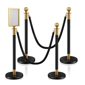 V v-התנגדות קהל בקרת קהל התנגדות חסמי בטיחות עם חבל קטיפה לתיאטראות בתי מלון - Product Image 3