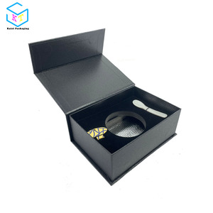 Boîte rigide noire personnalisée pour <span class=keywords><strong>caviar</strong></span> <span class=keywords><strong>100g</strong></span> avec couvercles à fermeture magnétique Peut contenir un pack de glace - Product Image 3