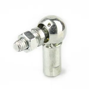 Шарнир DIN71802-16-M10-CS из стали с резьбовой шаровой головкой и заклепочным шаровым хвостовиком, низкий уровень шума, сертифицирован по ISO/DIN - Product Image 1