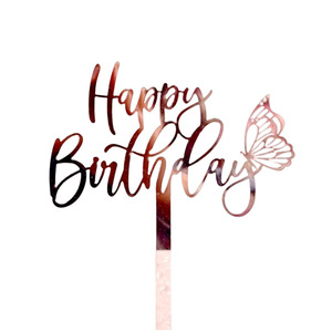 เค้กอะคริลิครูปผีเสื้อน้ำผึ้งและความหวานท็อปเปอร์สุขสันต์วันเกิดครบรอบวันแม่ปลั๊กอินสำหรับตกแต่งเค้ก - Product Image 5