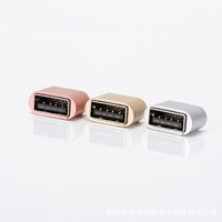 Adaptador OTG USB 2.0 Micro a USB Macho con Revestimiento de Níquel, Material ABS, Certificado por la FCC