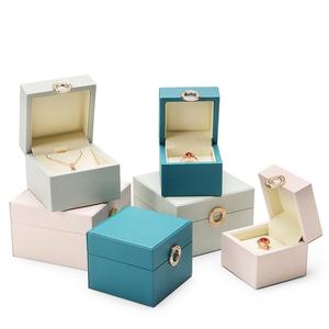Elegante Juego de Cajas para Joyería con Diseño de Anillo Metálico, Caja Cuadrada para Joyería, Venta al por Mayor de Cajas para Joyería - Product Image 2