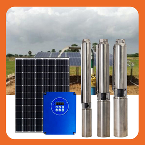 Système de pompe solaire submersible hybride AC/DC 2200 Watts 150V-240V DC 60V-450V 2,0 pouces en acier inoxydable pour l'irrigation agricole - Product Image 4
