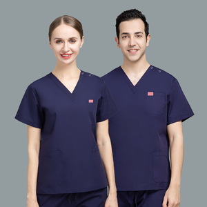 Wholesale Anti Wrinkle Fashionable Jogger <b>Pants</b> Multi-Pockets Nursing Medical Scrub Set Hospital Uniform - Product Image 5