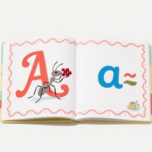 หนังสือ ABC สำหรับเด็ก กระดานอักษรแบบอินเทอร์แอคทีฟ เป็นมิตรกับสิ่งแวดล้อม ปกแข็งทนทาน ทำจากกระดาษคราฟท์ดูเพล็กซ์ สำหรับการเรียนรู้ก่อนวัยเรียน อายุ 3-6 ปี - Product Image 2