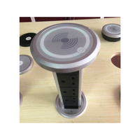 Prise de courant escamotable automatique pour table de cuisine, prise de courant escamotable pour bureau avec chargeur sans fil pour téléphone