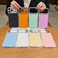 Coque de téléphone IMD brillante effet diamant couleur unie pour iPhone 18 17 Air 16 15 14 13 12 11 Pro Max, étui antichoc brillant et étincelant