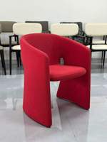 Chaises de salle à manger modulaires extensibles en velours rouge moderne, personnalisables en usine, pour usage domestique et extérieur