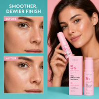 Stick multi-baume volumisant au collagène rose PDRN - Baume pour le visage et le corps |   Soin des rides sous les yeux, des rides du sourire et repulpage des lèvres pour le soin des rides K-Beauty