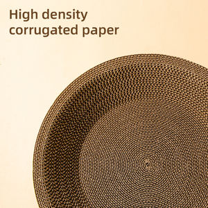 Penjualan Terbaik kertas bergelombang bulat bantalan penggaruk kucing, penggaruk kucing aman dan nyaman - Product Image 4