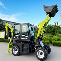Mini-tracteur LUYU EPA avec chargeur frontal et pelle arrière 4x4, conception spéciale