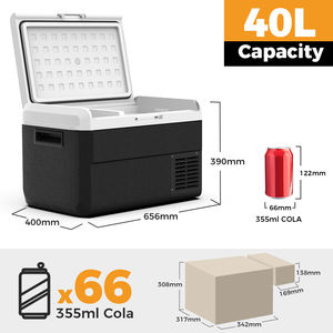 Frigorifero/Congelatore da Auto ICECO MCD40 40L a Doppia Zona con Controllo APP, Compressore 12V 24V 240V, Luce LED, per Campeggio, Viaggi, Camion, 1 Anno di Garanzia - Product Image 2