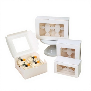 Caja para Cupcakes con Ventana Personalizada, con Vista Clara, Materiales Reciclados y Biodegradables, para Panadería, Fiestas, Empaque de Regalos - Product Image 3