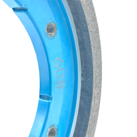 Meule diamantée à sec 250 mm pour le traitement des bords céramiques, ponceuse de sol, personnalisable OEM |   Technologie de refroidissement brevetée 1