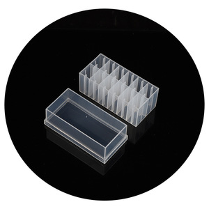 Caja de plástico transparente para congelador Hirozumi de 12 compartimentos HC-032 para almacenamiento de muestras - Product Image 4