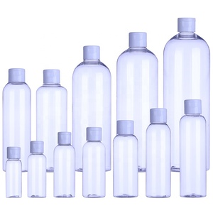 High Quality Lotion Plastic Bottle Transparent 250ml 500ml Plastic Empty Bottle Cosmetic Bottles for essential oil