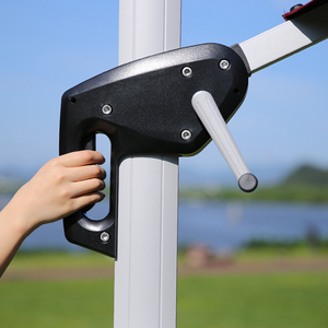 Parasol de encargo <span class=keywords><strong>del</strong></span> aluminio de la sombrilla <span class=keywords><strong>del</strong></span> jardín de la <span class=keywords><strong>playa</strong></span> <span class=keywords><strong>del</strong></span> paraguas de la lámpara <span class=keywords><strong>del</strong></span> artículo de la fábrica - Product Image 5