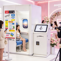 Photo Booth Profesional di Bandara, Mesin Photo Booth Layanan Mandiri Beroperasi dengan Koin, Photo Booth yang Dapat Disesuaikan, HOT
