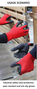 Usine de gros poignée ferme anti-dérapant froissé Gants de construction enduits de <span class=keywords><strong>latex</strong></span> Gants de travail enduits de <span class=keywords><strong>latex</strong></span> de sécurité industrielle - Product Image 6