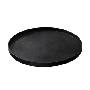 PP <b>plastic</b> wood grain round <b>tray</b> for water cups, tea <b>trays</b>, fruit and bread <b>trays</b>, hotel room storage <b>trays</b> with custom logos. - Product Image 4