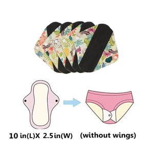 Sinh Thái Thân Thiện Hữu Cơ Than Tre Tái Sử Dụng Có Thể Giặt Thoáng Khí Vệ Sinh Khăn Ăn Siêu Thấm Kinh Nguyệt Vải Thời Gian Miếng Đệm - Product Image 6