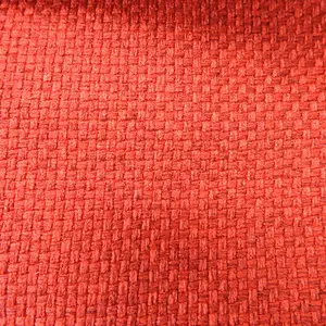 Cina tessile tessuto di lino artificiale divano tessuto lino tinto tessuto da tappezzeria in lino tinta unita
