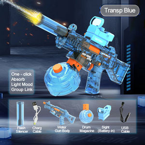 新款电动水枪带发光二极管电动自动水枪儿童夏季玩具泳池派对爆破玩具 - Product Image 6