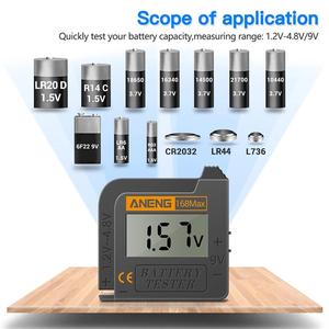 Resmi AN-168 dijital lityum pil kapasitesi test cihazı damalı yük analizörü ekran kontrol AAA AA düğme hücre evrensel testi - Product Image 4