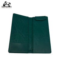 Porte-Comptes Portable Haut de Gamme en Cuir Vert Personnalisable avec Logo pour Hôtels et Restaurants – Couleurs, Tailles et Impression Personnalisables