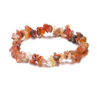 Pulseras Elásticas de Piedras Preciosas Naturales para Sanación de Chakras, Joyería de Cuentas Irregulares de Reiki y Yoga, DIY Sostenible