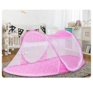 Portable Foldable Baby Bed <b>Net</b> Polyester Newborn Sleep Travel (Pink) - Product Image 2
