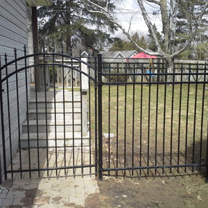 עיצוב פשוט מגולוון שער שביל ברזל מחושל גינה לחצר - Product Image 3