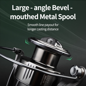 Máy câu cá biển mặn siêu mượt mạnh mẽ, kiểu spinning, kim loại, chuyên cá chép, tỷ lệ truyền động 5.2:1, dùng cho sông, hồ và suối - Product Image 4