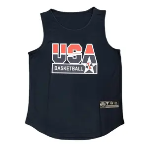 Gilet da basket gilet da uomo in stile americano allentato senza maniche abbigliamento da basket abbigliamento estivo da allenamento sportivo ad asciugatura rapida