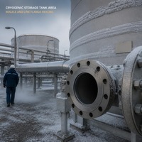 Joint d'étanchéité à dents cryogéniques Dongting SS316L pour buse de réservoir de stockage d'éthylène, joint de bride, service GNL à -196°C, personnalisé OEM