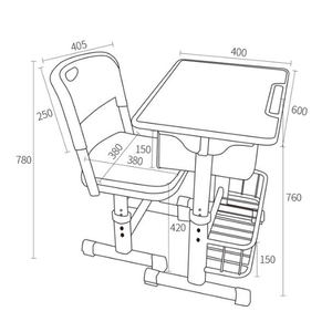 Meubles scolaires modernes, bureaux et chaises pour étudiants, réglables en hauteur, ensemble table et chaise écologique pour la chambre des enfants - Product Image 3