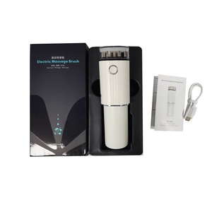 Head Regrowth Serum With Scratcher for Usb Therapyreatment Rechargeable Oil Brush Fluid Comb Red Soft EMS <b>Massager</b> Brush - Product Image 1
