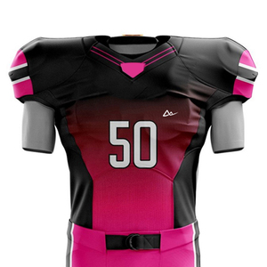 Uniformes de football américain respirants à manches courtes, design personnalisé de haute qualité, vente directe d'usine - Product Image 6
