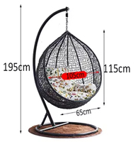 Fauteuil suspendu en rotin moderne et pas cher, style Bali, pour patio, meubles d'extérieur, panier suspendu, fauteuil suspendu pliable