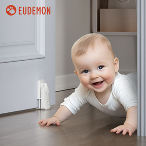 कोई ड्रिलिंग डोर स्टॉपर दरवाजा रखने वाला आसान पेडल चाइल्ड सेफ्टी होम ऑफिस के लिए एंटी पिंच गार्ड - Product Image 6