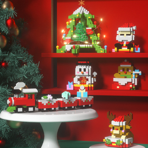 Coffret Cadeau de Noë<span class=keywords><strong>l</strong></span> Nouveaux Jouets Nano Blocs de Construction Père Noë<span class=keywords><strong>l</strong></span> Ensembles de Blocs de Construction d'Arbres Jouet Éducatif à Construire pour Enfant - Product Image 4