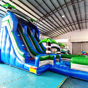 Commercial adultes animations pour les enfants château gonflable toboggan <span class=keywords><strong>juex</strong></span> gonflables tropical toboggan gonflables - Product Image 1
