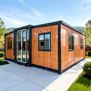 บ้านพักตากอากาศแบบขยายได้ AU Standards Mountain Alpine Winter Lodge ขนาด 59 ตร.ม. บ้านคอนเทนเนอร์ขนาด 30 ฟุต 1 2 3 4 ห้องนอน บ้านเคลื่อนที่พับได้ทันสมัย - Product Image 1
