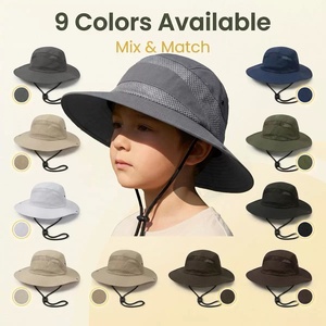Sombrero de Pescador para Niños, Ala Ancha, Transpirable, para Verano, Playa, Safari, Protección Solar, Modelo B-3977 - Product Image 2